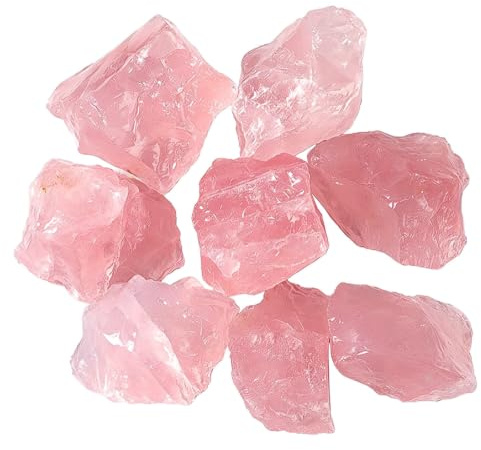 FROON Quarzo Rosa Naturale frantumato a Mano, Pietra Grezza, diffusore per aromaterapia, Esemplare Minerale, Ornamento Decorativo per Acquario(1-2cm/100g)