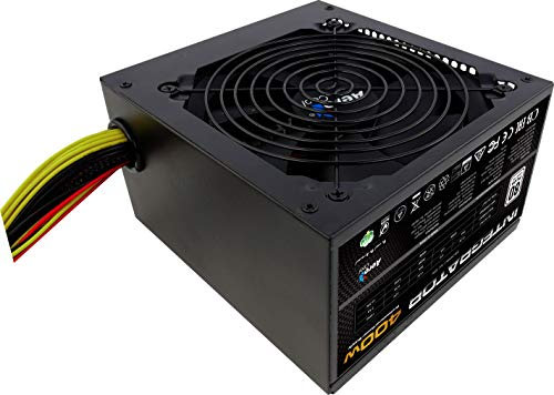 Aerocool Integrator 400 W 80 Plus White Power Supply Unit with UK 3 Pin Power Lead