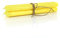 Stabkerzen 4er Set - 100% pflanzliches Stearin - Fair Trade (gelb)