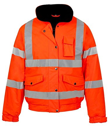 Kapton Hi Viz High Vis Visibility Bomber Jacket Work Coat Security Jacket Waterproof