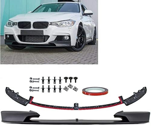 DM Autoteile Frontspoiler Lippe Sport-Performance Schwarz passt für 3er F30 F31 M-Paket