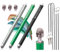 The Friendly Swede Stylets pour Tablette, Smartphone, Ecran Tactile avec Pointe Remplaçable en Microfibre - Garantie A Vie (Lot de 3 Stylos) (Argent + Noir - Vert)
