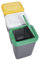 Productos Del Hogar Ideal para Hogar/Oficina/Interior/Exterior Papelera Reciclaje 3 Compartimentos, 75 litros Capacidad Total, 78,5 (Ancho) x 33 (Profundo) x 47,5 (Alto) cms-plástico-Multicolor