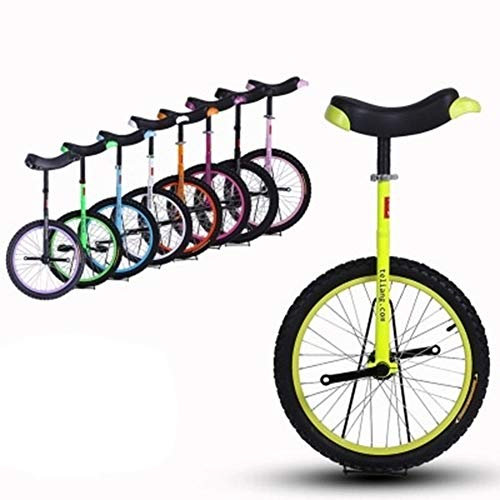 HWF Einrad Kinder Klein 14 Wheel Einrad für Kinder Jungen Mädchen, Perfekter Starter Anfänger Uni-Cycle, für 5-9 Jährige Kleinere Kinder (Color : Yellow, Size : 14 Inch Wheel)