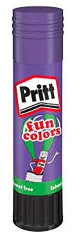 Colla pritt stick da 10g colore viola. Colla colorata viola. colla per decorazioni e fai da te. colla viola per bambini