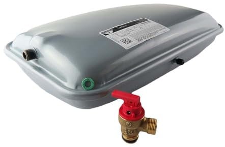 HTS Boiler Expansion Vessel Compatible with Vaillant ECOMAX VU 613 618 622 635 E ECOTEC Exclusive VUW 832 828 835 Plus VU 612 615 618 624 630 637 ECOTEC VUW PRO 24 181051 Pressure Relief Valve 178985