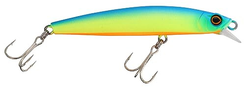 Illex Poisson Nageur Battle Minnow 80 F - 8cm - 6.3g - Mat Chartreuse Blue - Floating - 71789