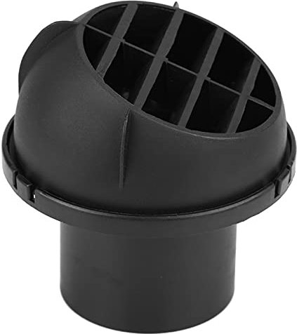 Yosoo Warmluftauslass, 60mm Edelstahl, Gewinde, Metrisch Kegelig, Auto-Lüftung, Schwarz