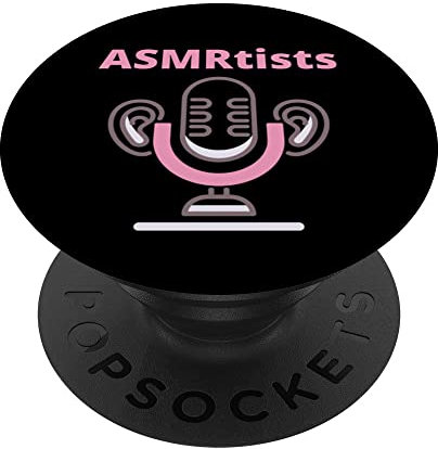 ASMR stuff ASMRtists Microfono con orecchie PopSockets PopGrip Intercambiabile