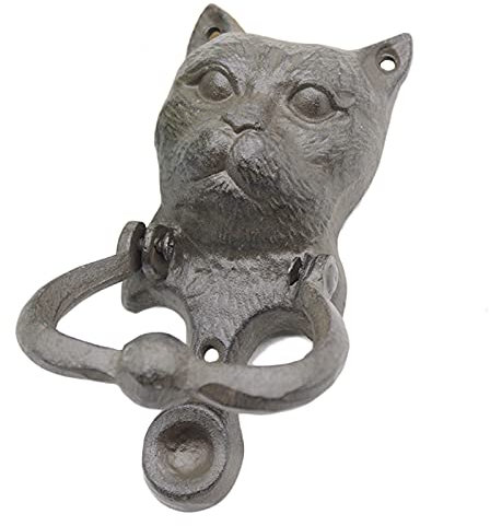 Türklopfer Haustürklopfer Katzen Robustes Gusseisen Torgriff, Rustikale Antiquität Möbel Ziehen, Traditionelle Türklingel - Einweihungsgeschenke
