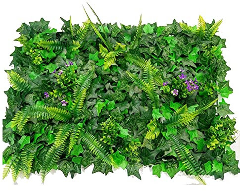 Artificial Boxwood Panels, Artificial Hedge Panels 40x60cm Boxwood Plant Panels Green Artificial Plants Hedge Fence, Boxwood Greenery Ivy Privacy Fence Screening