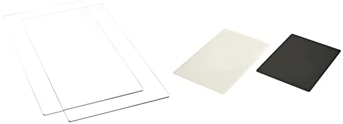 Rayher Sizzix Cutting Pads, Standard, 2 Stück, 38 x 22,6 cm, Ersatzplatten, Zubehör Big Shot Plus, 59577000 & Silikon Kautschuk Matt für Big Shot, Schwarz (Embossing Tools)