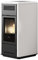 EdilKamin 812980_1 Milla H 15 Up wasserführender Pelletofen Keramik Weiß/A++