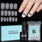 TOMICCA Nail Extension Kit - 4-in-1 Base Gel & Glue with 150Pcs Oval Full Cover Tips | Beginner Friendly Salon Set, Easy DIY Matte Nails Gift for Women/Girls