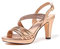 QUEEN HELENA Sandali Eleganti con Strass con Tacco Donna S2820 (Champagne, numeric_40)