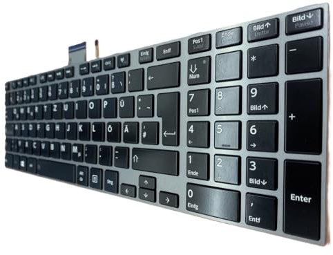 T-ProTek DEUTSCHE - Tastatur Keyboard kompatibel für Toshiba Satellite L855-17C