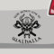 Stickerfreaks Wir sehen und in Walhalla Aufkleber Wikinger Sticker Auto Bike Decal Vinyl Odin Aufkleber Größe: 10x8,5cm (M) | Farbe: 71-grau | Wikinger Sticker Kleber Deko Tuning JDM