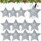 12 PCS Porta Cubiertos Navideños, Bolsa Cubiertos Navidad,Bolsas para Cubiertos de Navidad en Forma de árbol de Navidad,Bolsita para Cubiertos de Navidad, para Decoración Mesa de Navidad (C)