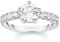 THOMAS SABO Anello solitario da donna in argento Sterling 925 TR2440-051-14 con pietre bianche, 60