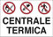 Cartello Segnaletico (Centrale termica 30 x 20 cm Alluminio)