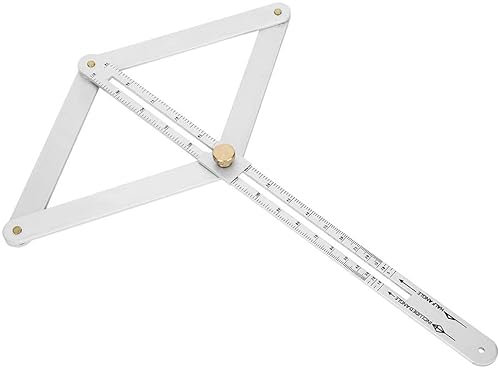 EPASHA Werkzeuge, Messschieber, 1 Stück 0–170 ° Goniometer-Lineal, multifunktionales Diagonallineal aus Edelstahl, Deckenprofilierer, präzise 4-Falten-Eckenwinkelmesser-Winkelmesswerkzeuge