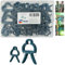 UKDD® 46pc Garden Plant Clips, Adjustable Plant Support Clips for Cane Support & for Climbing Plants, Vegetables, Plant Gripper Reusable