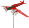 Banderuola per Aereo in Metallo 3D, Mulino a Vento in Metallo, 3D Banderuola Segnavento Aereo, Girandola per Aeroplano Antiruggine per Garage, Cupola, Fienile, Patio per Cortile E Giardino