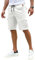 Elegancity Kurze Hosen Herren Weiß Cargo Shorts Sommer Freizeithose Kurze Elastische Taille Chino Shorts Mit 6 Taschen XL