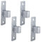 Dailydanny Gate Hinge Wall Mount Gate Hinge for 5/8'' Pin Chain Link Fence Post Hinge (4 Pcs)