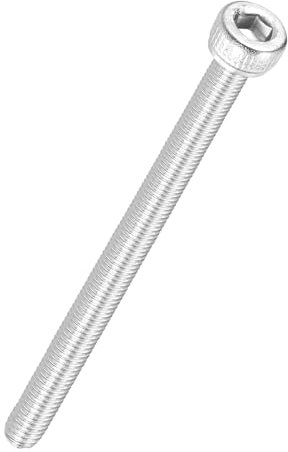 Kozelo 10pcs Socket Head Cap Screws - [M2.5-0.45 x 50mm] 304 Stainless Steel Allen Socket Drive for Electrical Motor 3D Printing Fan Engine Replacement Use, Silver