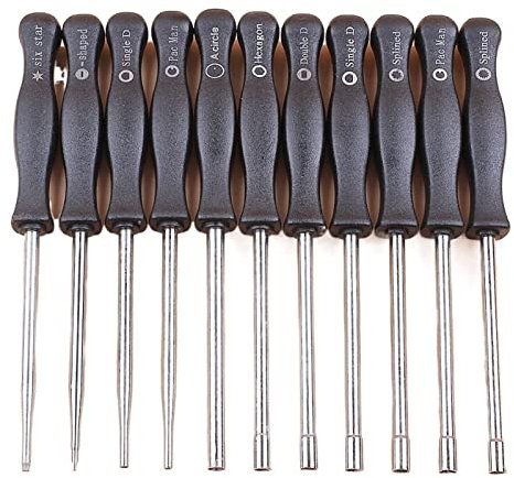 Parti di ricambio per utensili elettrici da estern 11pcs / set Carburatore di carburatore Tool Strumento Vite cacciavite Carburatore Cacciavite for motosega Blower Trimmer Brushcutter Set di strumenti