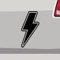 Autoaufkleber - Blitz Gewitter Symbol Solar - Sticker, Aufkleber für Auto, Motorrad, Fahrrad, Laptop, LKW, JDM Decal Racing (14x7cm | Schwarz)