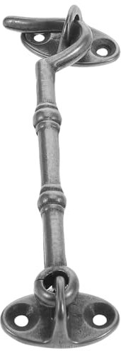 Kabinenhaken Türverriegelung Für Wohnmobil-schrank Türriegel Für Den Außenbereich Fensterhakenschloss Türhakenschloss Netz Befestigungselemente Babysicher Verriegeln Black Messing OSALADI