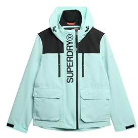 Superdry, JACKET COLOUR BLOCK ULT WINDBREAKER, W5011847A, Cali Blue/Black, 12, WOMAN, BOY