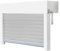 Schellenberg 39050 Kit de volet roulant pour fenêtre, système de volet roulant Mini PVC, 90 x 60 cm, blanc/gris, peut être raccourci en hauteur, largeur, avec isolation EPS et accessoires à monter