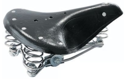 Fahrrad Sattel Schwarz Retro Model Vintage Storisch– Sattel Breit–