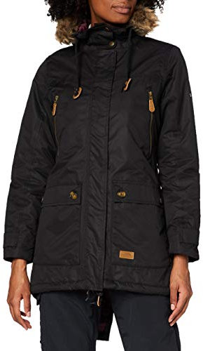 Trespass Damen Clea Jacke, gefütter, wasserfest (L) (Schwarz)