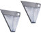 2er Set LED Solar Außenleuchte mit Bewegungsmelder, Edelstahl, Wandleuchte Downlight, IP43