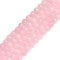 GEM-Inside Natural 6mm Rose Quartz Round Gemstone Semi Precious Loose Beads for Jewellery Making 15''