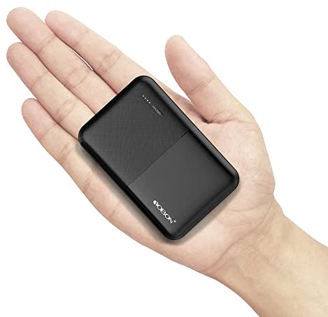 YOBON Compact 10000mAh 2-Port Ultra-Portable Phone Charger Power Bank with USB Type C, Mini External Battery Pack for iPhone X / 8/7 / 6s / 6 Plus, iPad, Smartphone, Huawei, Samsung Galaxy and More
