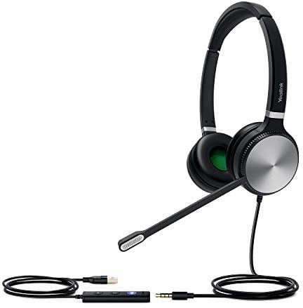 Yealink USB Headset UH36 Dual Teams zertifiziert für Microsoft Teams, Schwarz