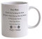 Dear Dog Dad Mum Daddy Mummy Funny Poem Personalised Photo Custom Tea Coffee Mug Fathers