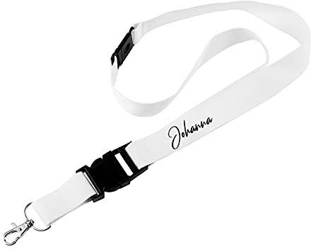 Herz & Heim® Schlüsselband mit Namen - Lanyard als Geschenkidee