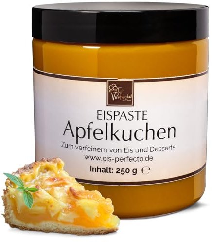 Apfelkuchen Eispaste │ MEGA GESCHMACK │ Pimpe deine Eis, Desserts, Getränke uvm. mit einem kulinarischen Geschmackshighlight auf│ Inhalt 250 g