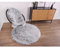 Schöner Wohnen Kunstfell Teppich Delight Grau 040 | 120 cm RUND
