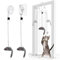 FYNIGO 2 Pièces Porte Suspendue Souris Jouet Chat Interactif,Jeu Chat Chaton Interieur,Jeux Jouet pour Chat pour l'exercice du Chat,Jouets en Peluche