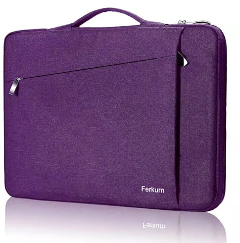 Ferkurn Laptop Case Sleeve Cover Chromebook Case Compatible with Macbook Air/Pro, iPad, Surface Pro, Acer Spin, HP, XPS, ASUS Vivobook, Samsung, Waterproof Laptop Bag, Purple, 13 13.3 inch