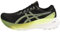 Asics Damen Gel Kayano 30 Sneaker, Black/Glow Yellow, 38 EU