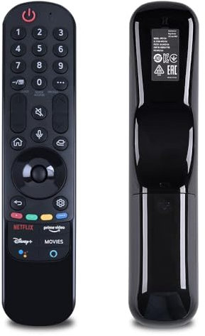 GOUYESHO vocale Telecomando di ricambio MR21GA adatto per LG Smart UHD OLED QNED Magic TV 50NANO77ZPA 55NANO80UPA 60UP7670PUB 75QNED90UPA 82UP8770PUA