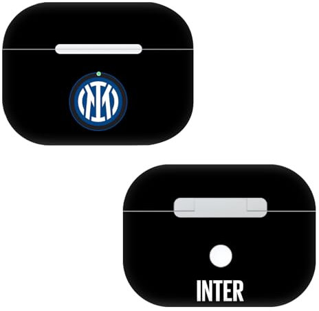Head Case Designs Licenza Ufficiale Inter Milan Logo su Nero Distintivo Vinile Sticker Pelle Adesivo Compatibile con Apple AirPods PRO